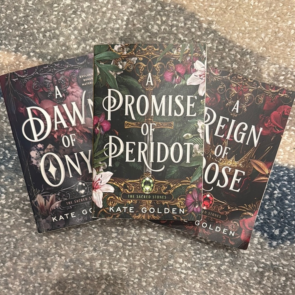 The Sacred Stones Book Set by Kate Golden A Dawn Of Onyx